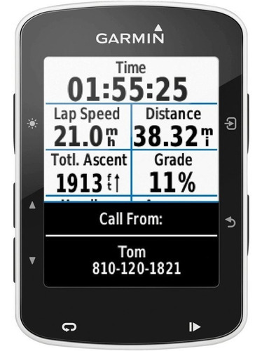 Ciclocomputador Edge 520 Garmin Gps Segmento Strava Alta Re Cor Preto