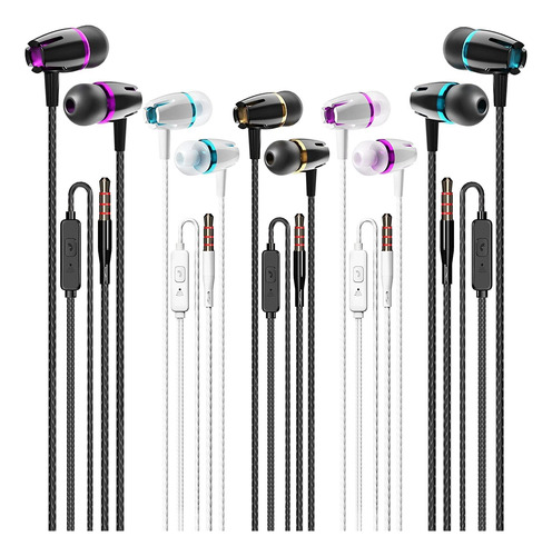 5 Auricular Microfono Cable Para Android iPhone iPad