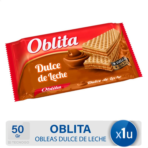 Galletitas Oblea Oblita Dulce De Leche - Mejor Precio