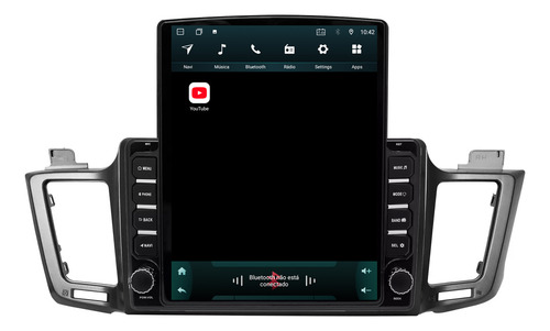 Central Multimidia Tesla Rav4 13/19 9,7p Octacore 4gb 64gb