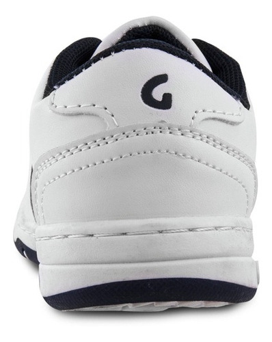 Tenis Colegial Boby Cordon Blanco Azul Unisex Los Gomosos