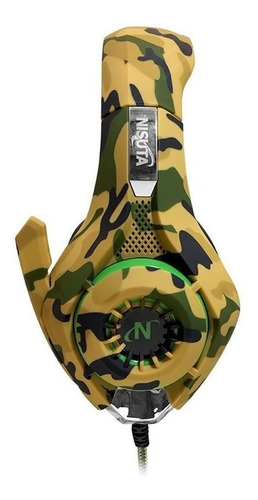 Imagen 3 de 3 de Auriculares gamer Nisuta NSAUG300C marrón camuflado