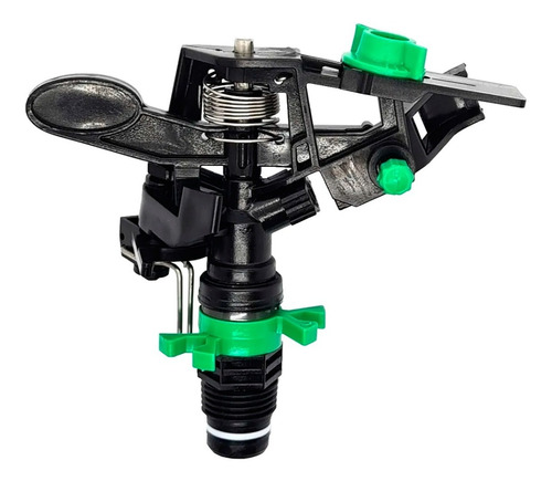 Imagen 1 de 7 de Cabezal Aspersor Impacto Riego Rosca Macho 1/2 Aquaflex