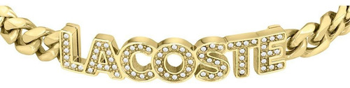 Pulsera Lacoste Script Para Mujer 2040063 Dorado