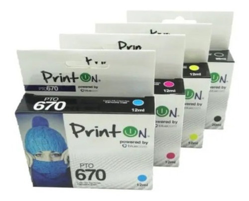 Generica Patentada Tinta Hp 670 Negro 4625 4615 3525 5525