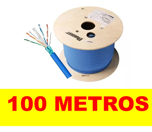 Cable De Red Utp Panduit 100 Metros Cat6 Internet 100% Cobre