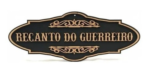 Quadro Decorativo Recanto Do Guerreiro Em Mdf - Promoção