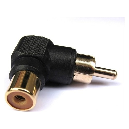 Conector / Adaptador Rca Macho X Fêmea 90 Graus