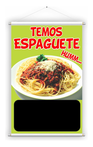 Banner Grande Espaguete Bolonhesa Restaurante Massas Imagem