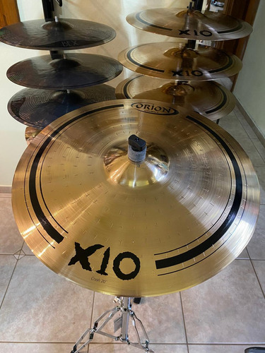 Kit Pratos Bateria Hi Hat 14 Crash 18, 19 E 20 X10 Orion