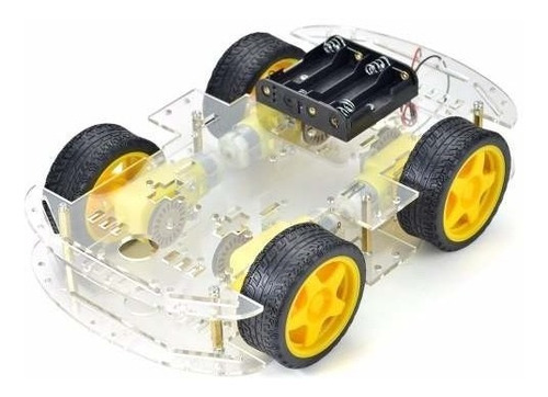 Kit Chasis Auto Robot Smart Car 4wd 4 Ruedas Motores Arduino