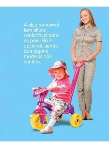 Triciclo Motoquinha Velotrol Pedal Infantil Menina