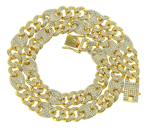 Collar De Hombre Con Cierre De Diamantes Coffee Bean