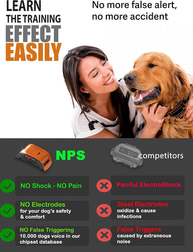 Collar Nps Para Perros Grandes, Pequeños Y Medianos, De 5 A