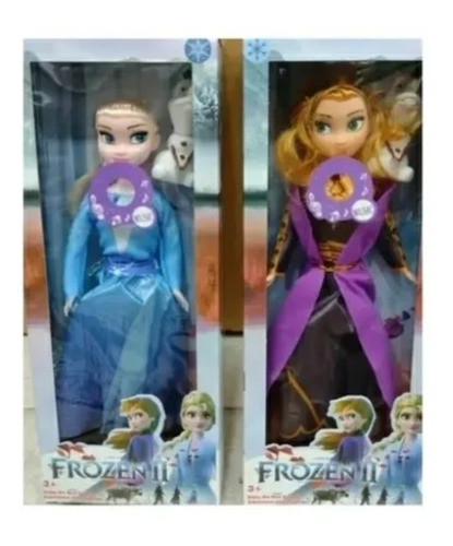 Muñeca Frozen Ana O Elsa + Olaf X1 Con Sonido Canta Bre Soy 