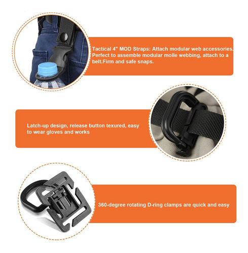 Kit De 35 Accesorios Molle Set Accesorios Para Bolsas Con Cl