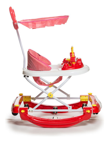Andador Mecedor Con Capota 7023 Love Color Rojo