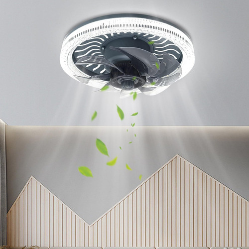 Ventilador De Techo Foco Luz Led Para Soquet E27 2 En 1