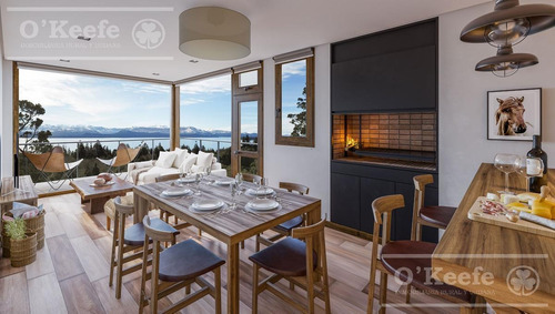 Monoambiente En Venta Con Vista Al Lago, En Barrio Cerrado, Melipal, Bariloche