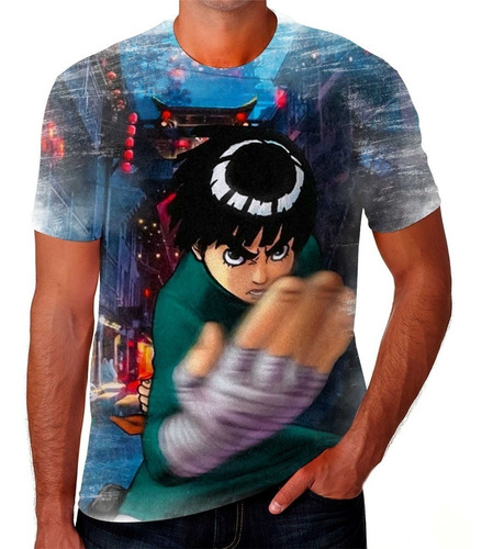 Camiseta Camisa Envio Rápido Rock Lee Naruto Anime 02