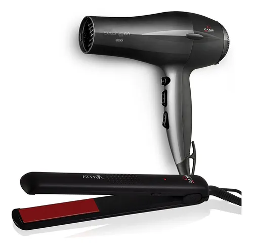 Pack Gama Secador De Pelo Eleganza 2200 Alisador Attiva