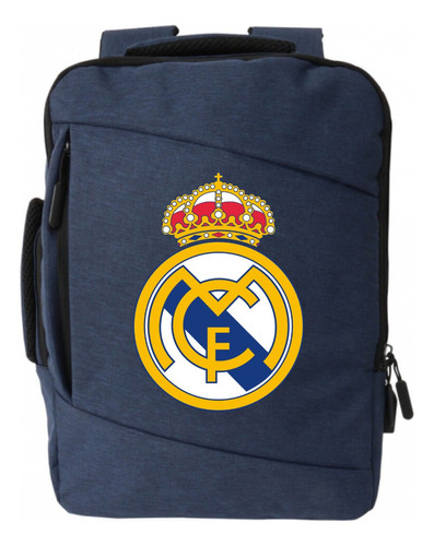 Morral Espalda Real Madrid Maleta Portafolio Azul