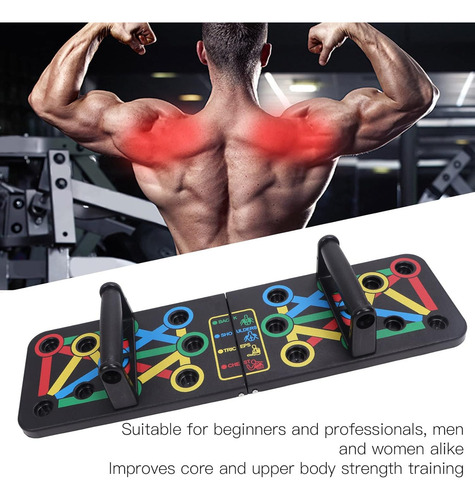 14 En 1 Tabla Push Up Plegable, Push Up Board Para Hacer Lagartijas, Portátil Antideslizante Soporte Para Flexiones, /hombros/espalda/tríceps, Equipo Para Ejercicio En Casa