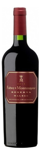 Vino Tinto Argentino Fabre Montmayou Malbec Reserva 750 Ml.