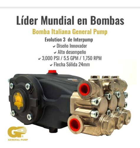 Bomba Italiana Hidrolavadora Eléctrica 7.5-10hp Accesorios