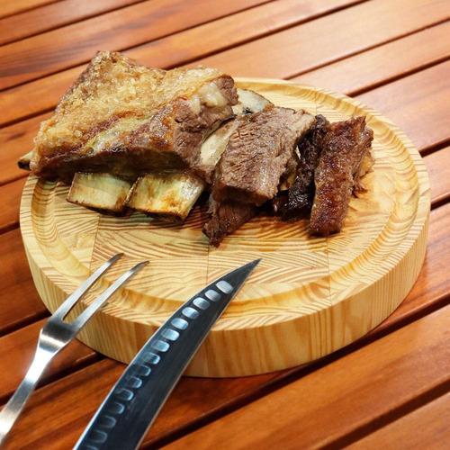 Tábua Corte Churrasco Frios Madeira Invertida 30x30cm Select