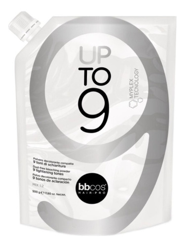 Bbcos Decolorante Up To 9 Deco 500 Grs Tono Aclara 9 tonos