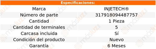1- Sensor Flujo Aire Maf G8 8 Cil 6.0l 2008/2009 Injetech