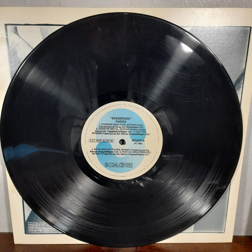 Imagem 6 de 8 de Vinil Lp Cazuza Exagerado Com Encarte Ótimo Estado