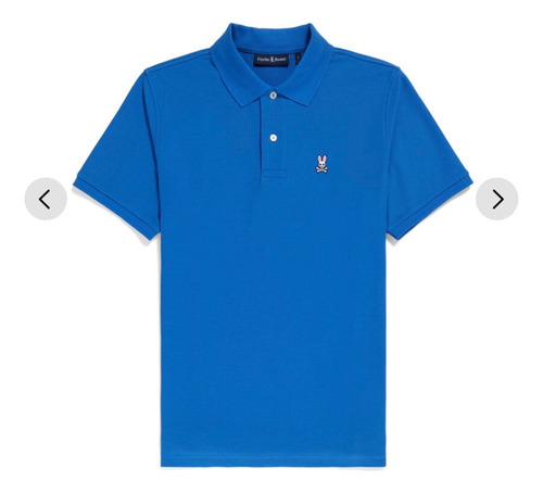 Playera Tipo Polo Psycho Bunny Azul Talla M De Hombre (Usado)