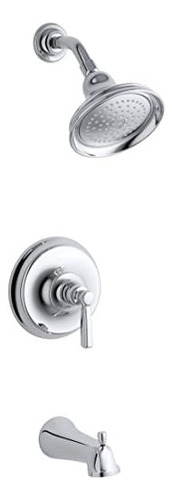 Ts10582-4-cp Rite-temp - Válvula De Baño Y Ducha Con Mango D