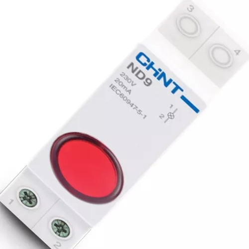 Indicador Piloto Luminoso Ojo De Buey Chint Para Riel Din