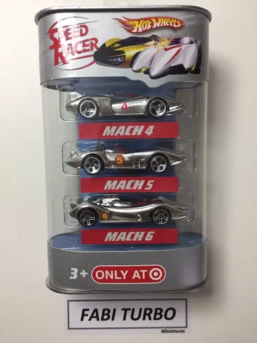 Hot Wheels Exclusivo Target Speed Racer Cromo Mach 4,5,6