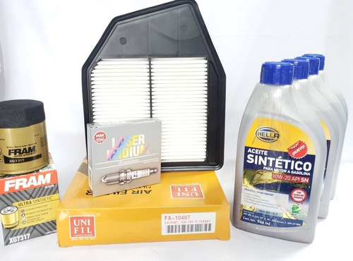 Kit Afinacion Accord 2.4 08-12 Aceite 5w30 Bujias Iridium