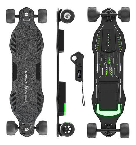 Isinwheel V8 - Patineta Eléctrica Con Control Remoto, Moto.