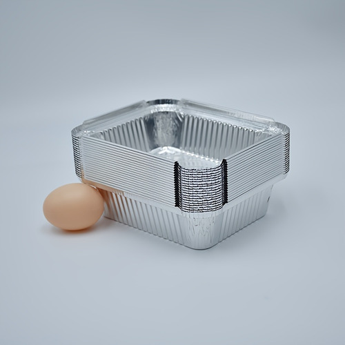 20 Unidades De Bandejas De Aluminio Rectangular Con Tapas -