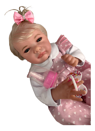 Boneca Reborn Menina Corpo De Pano Muito Macio Com Enxoval