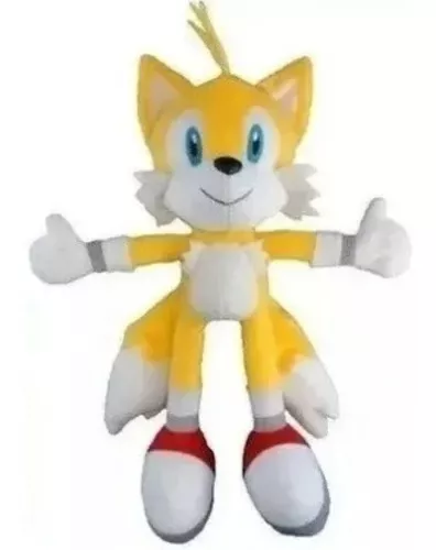 Boneco Pelúcia Sonic Azul Gold Preto Vermelho Cinza Tails Shadow Amy  Knuckles