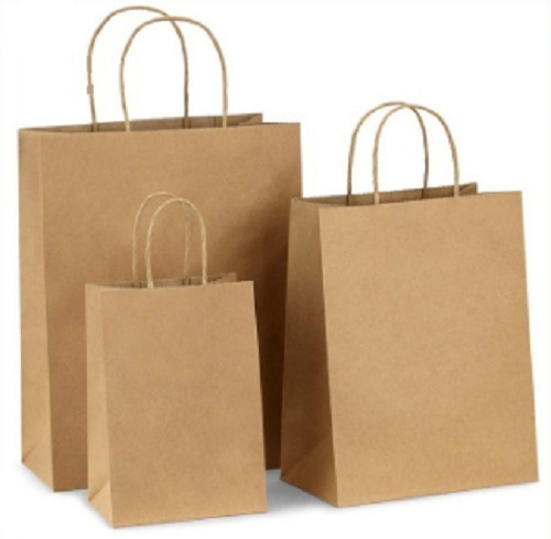 Imagen 2 de 10 de Bolsa De Papel Kraft Grande Marrón O Crudo Regalo, Cotillón.