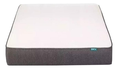 Imagen 1 de 4 de Colchón Súper queen de espuma Piero box blanco y gris - 160cm x 200cm x 25cm