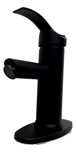 Mezcladora Monomando Para Lavabo 10cm Rugo 23-mnc Color Negro