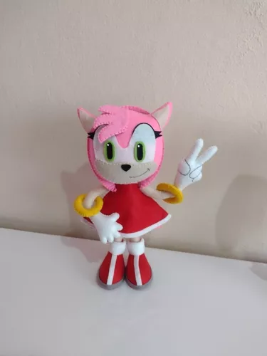 Amy Rose em feltro sonic