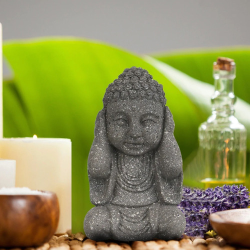 Imagen 2 de 6 de Set 3 Budas Buda, Mudra Tres Virtudes Sabios Figura Juego