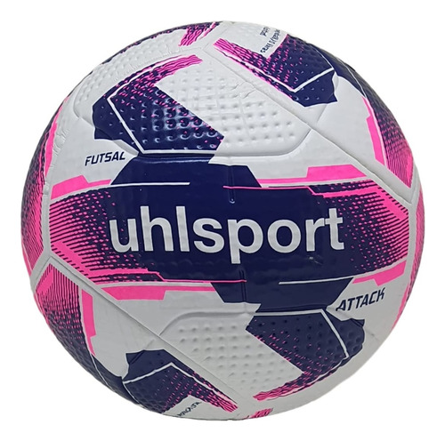 Bola Futsal Uhlsport Attack Cor Rosa/branco