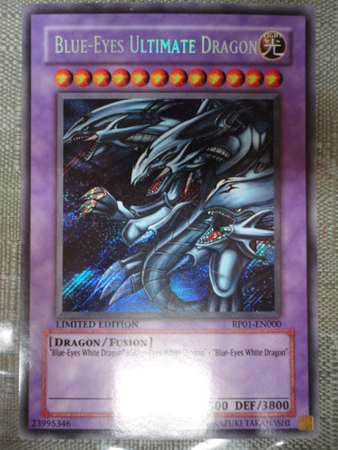 Carta Yugioh (blue-eyes Ultimate Dragon)