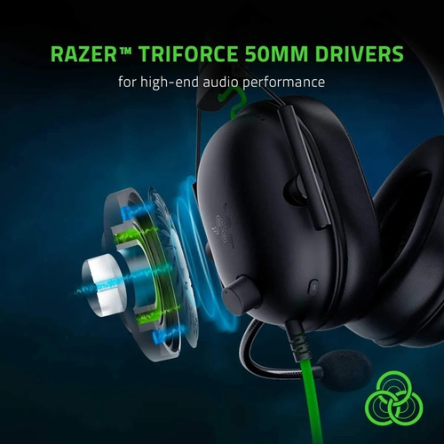 Imagen 2 de 6 de Auriculares Gamer Razer Blackshark V2 Usb Thx Pc Ps4 Switch